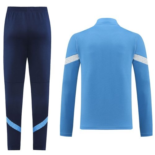 2022-2023 Manchester City Jacket + Pants Training Suit Sky Blue, Size: m