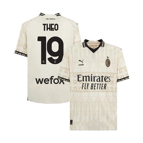 2023-2024 AC Milan Theo #19 Fourth Light Soccer Jersey