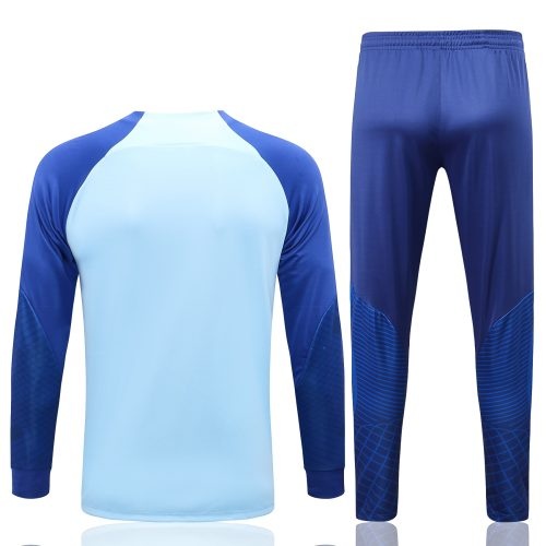 2022-2023 Atletico Madrid Jacket + Pants Training Suit Light Blue, Size: Xl