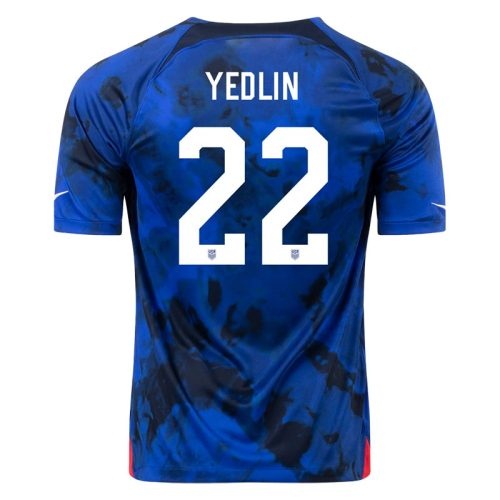 2022 Usa Yedlin #22 Away Soccer Jersey, Size: m