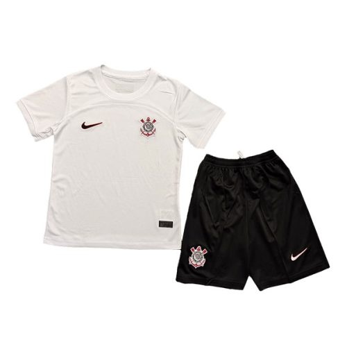 Kids 2023-2024 Sc Corinthians Home Soccer Kit, Size: 26