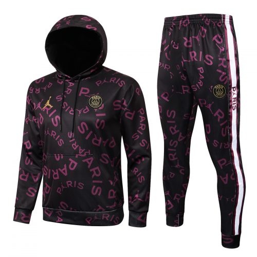 2021-2022 Psg Hoodie Training Suit Purple Ads, Size: 2Xl