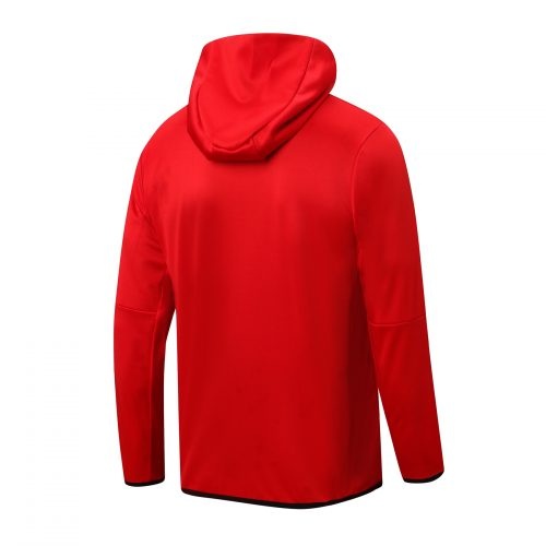 2022-2023 Psg Hoodie Jacket + Pants Training Suit Red, Size: Xl