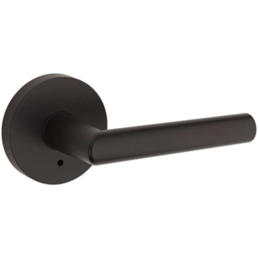 Kwikset 730Mil Rdt 514 Milan Lever (Round) Privacy Matte Black