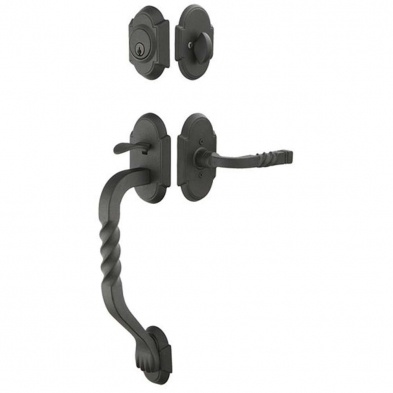 Emtek 461222-SWS-234 Sectional Handleset with San Carlos Grip