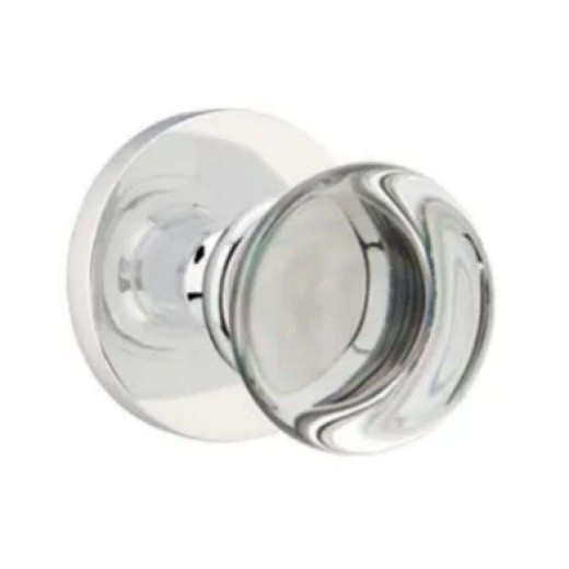 Emtek C5109PC-US26 Crystal Series Providence Crystal Grade 2 Knobset