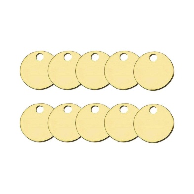 Lucky Line 1-3/8" Brass Tag (100/Pk)