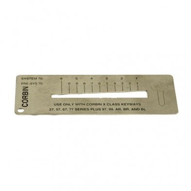Corbin Russwin Key Gauge-All Corbin Key Classes