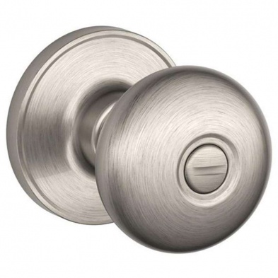 Schlage J40 STR 619 Stratus Knob Satin Nickel Privacy Knob