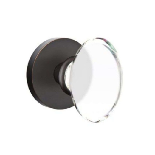 Emtek C5059ht-Us10b Crystal Series Hampton Grade 2 Knobset