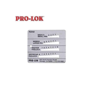 Pro-Lok Key Decoder for Medeco Small/Large Pin, Master/American Locks