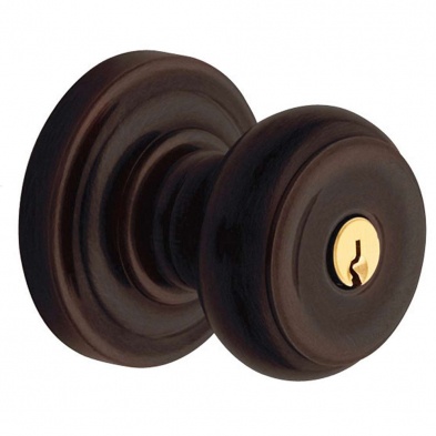 Baldwin 5210-112-Fd Colonial Dummy Knob With Classic Rose