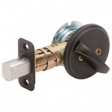Schlage B80 716 Deadbolt 12-321 Aged Bronze One Sided Trim