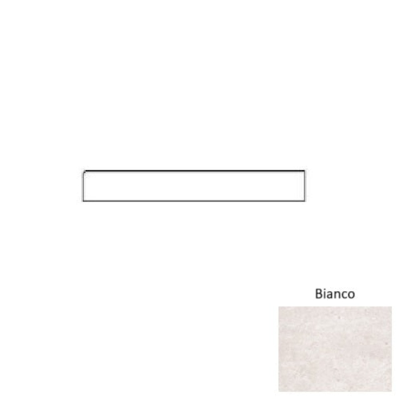 Tuscany Bianco Ceramic Floor & Wall Trim - 3" X 12" Bullnose - Matte