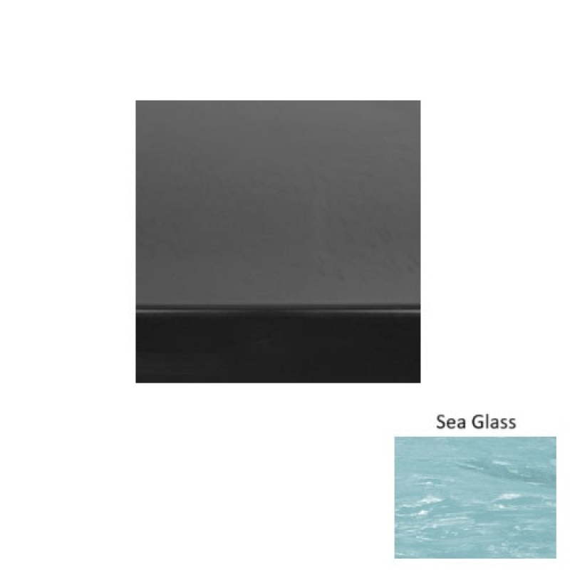Marbleized 71 Sea Glass Light Duty Rubber (Rd) Stair Tread - Smooth