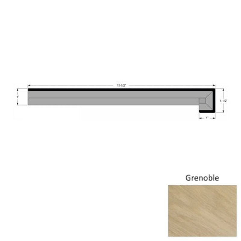 La Grande Grenoble Hardwood Moulding / Trim - 11 1/2" X 118" Stair Tread - Urethane