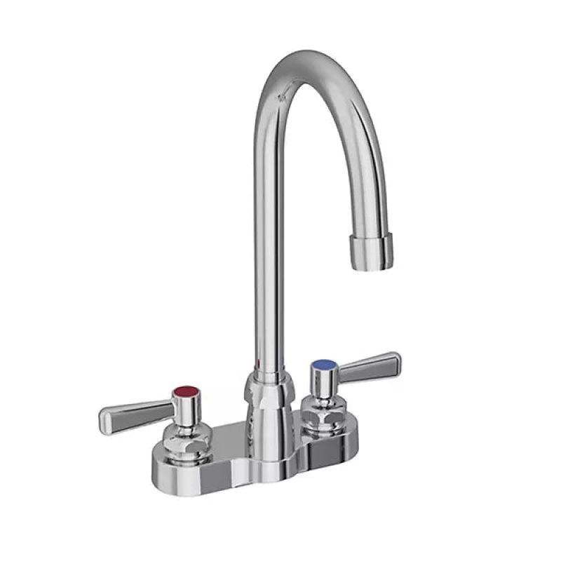 Lk406gn05l2 Chrome Deck Mount Kitchen Faucet - Double Handle / Two Holes - Chrome