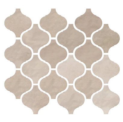 Mesmerist Trance Ceramic Mosaic - 3" X 3" Arabesque - Glossy