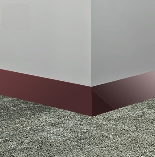 Misted Plum Rubber Millwork Contoured Wall Base