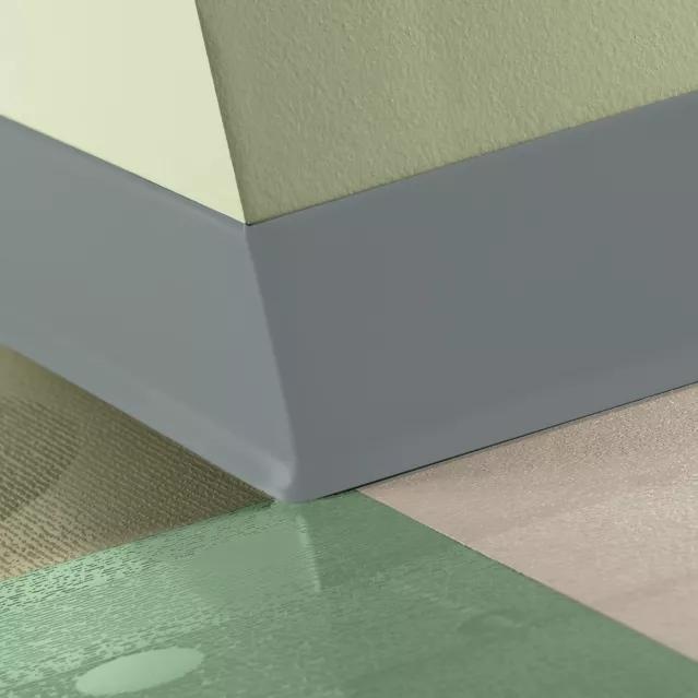 Johnsonite Medium Grey Baseworks Thermoset Rubber Wall Base