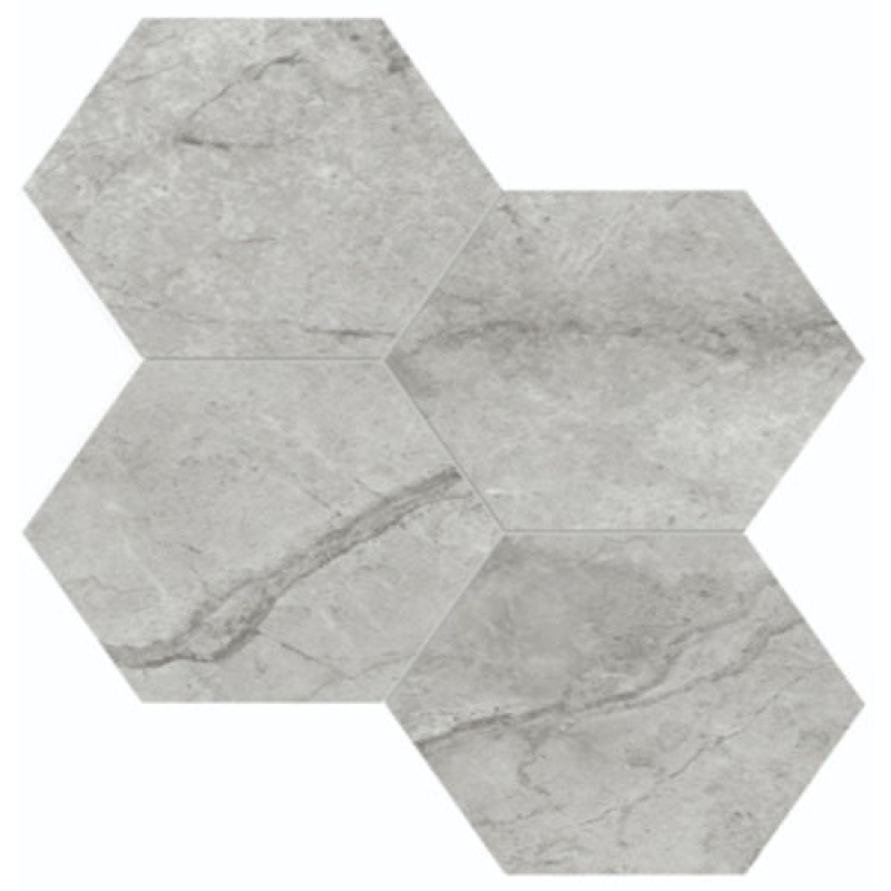 La Marca Paradiso Argento Porcelain Mosaic - 6" Hexagon