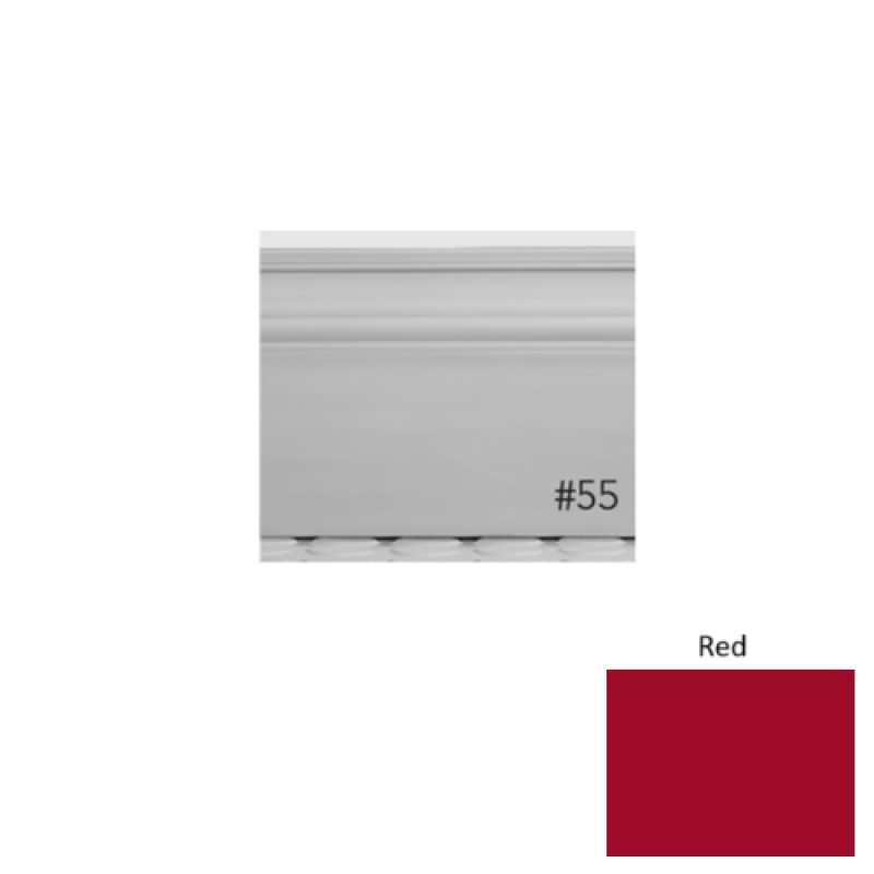 Pinnacle Plus #55 Nobility Red Rubber Wall Base - 5 1/2" X 8 Ft