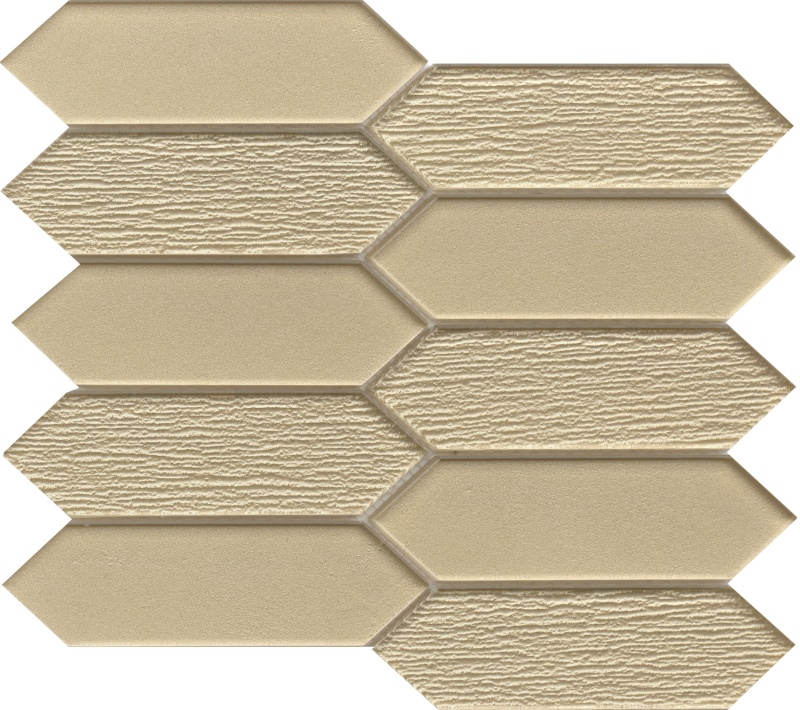 Honey Glass Mosaic - Picket Fence - Glossy