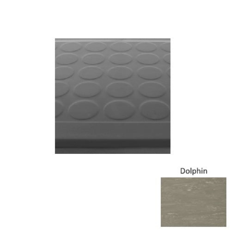 Marbleized 92 Dolphin Low Profile Raised Circular Rubber Stair Tread