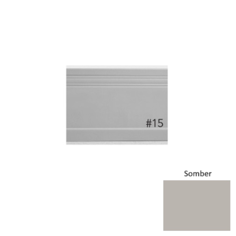 Roppe Pinnacle Plus #15 Impluse Somber Rubber Coil Wall Base - 5 1/4" x 60 ft