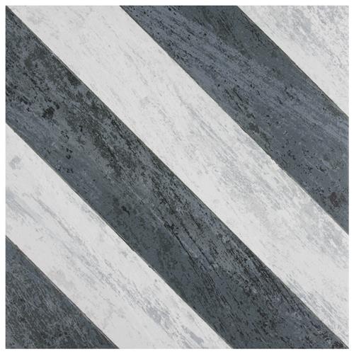 Cassis Sete Black Porcelain Tile - Mixed - 9 3/4" x 9 3/4"