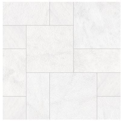 Natural Stone Crystal White Marble Paver - Sandblasted