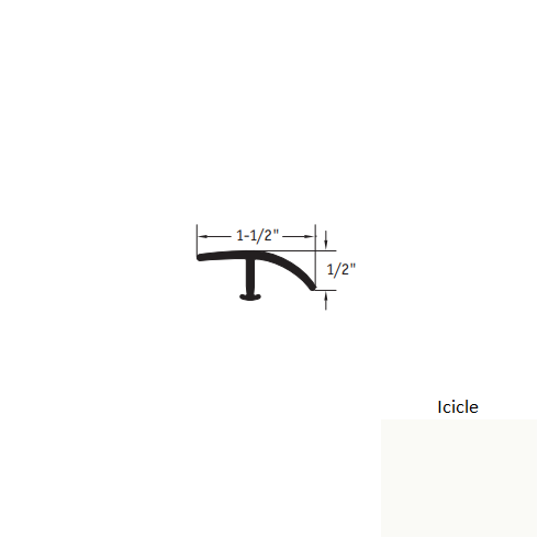 Johnsonite Icicle Vinyl Moulding / Trim