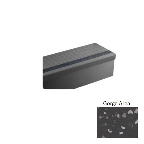 Raised Round Rubber Stair Tread Trim