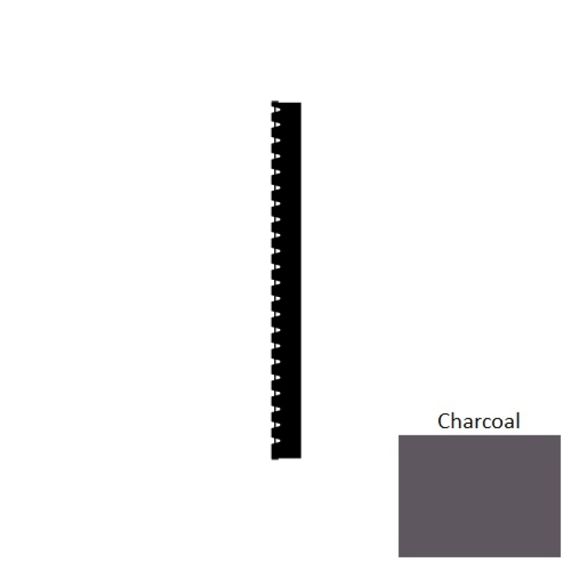 Base Sculptures Charcoal Icon SCI Thermoplastic Rubber Wall Base