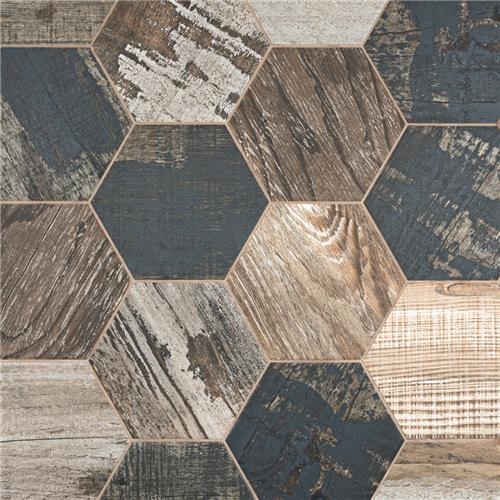 Gaugin Catan Shadow Porcelain Tile - Matte - 8 5/8" X 9 7/8" Hexagon