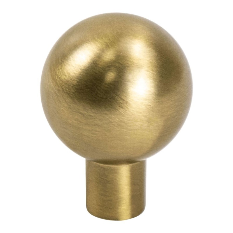 Berenson Modern Brushed Gold Zinc Cabinet Knob