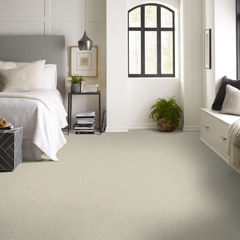 Soft Shades My Choice Ii China Pearl Nylon Carpet - Textured