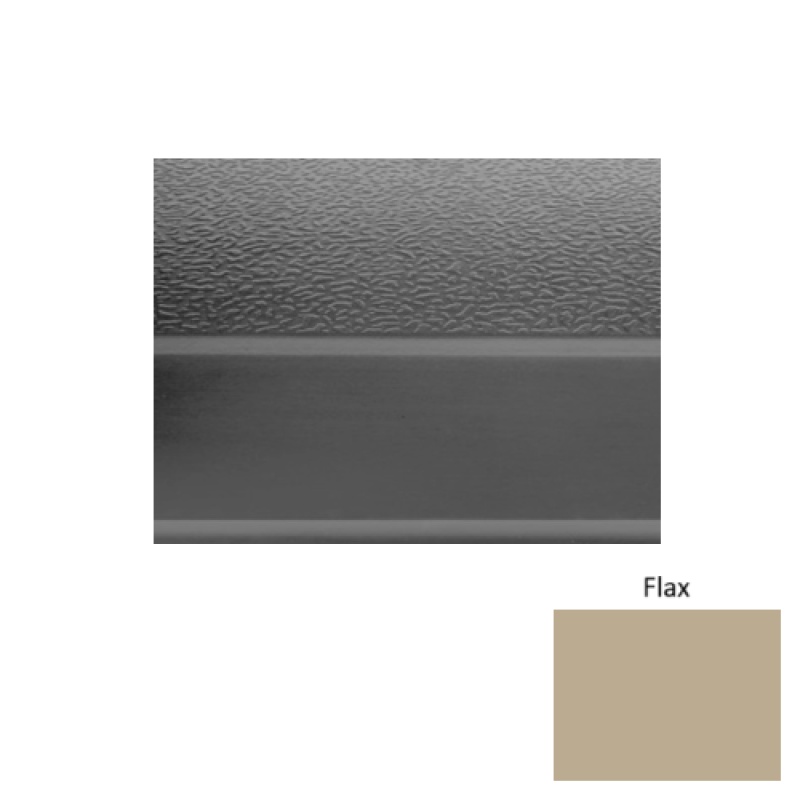 Solid 93 Flax Textured Rubber (Sq) Stair Tread - Textured