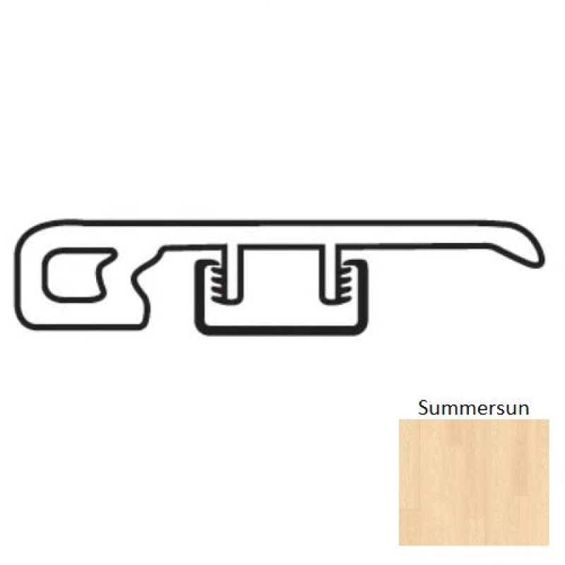 Natural Beauty Max 9 Saybrook Summer Sun Luxury Vinyl / Moulding Trim - 1.73" X 94.48" End Cap - Urethane