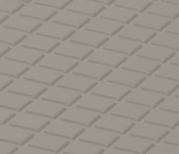 Johnsonite Grizzly Diamond Solid Color Rubber Tile - Textured - 24" X 24"