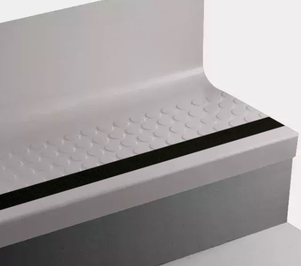 Johnsonite Whispering Mist Raised Round Rubber Moulding Trim