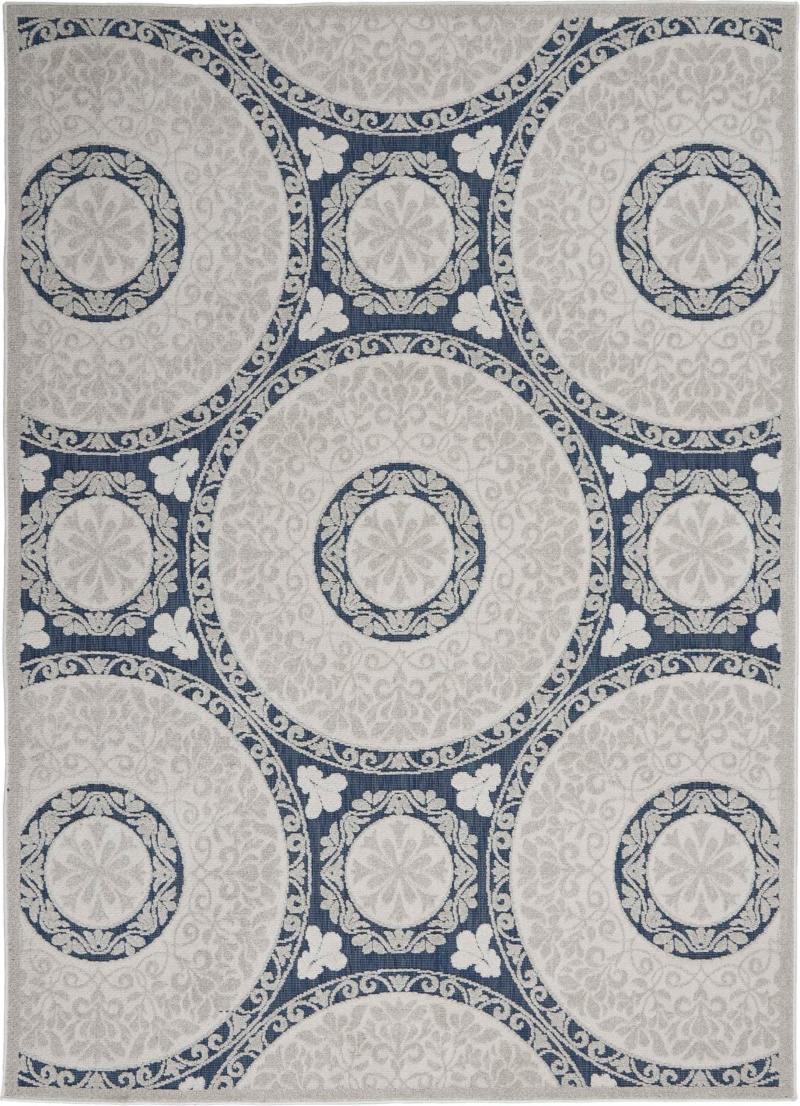 Key Largo Blue Klg03 Polypropylene & Polyester Area Rug - 9 Ft X 12 Ft - Blue