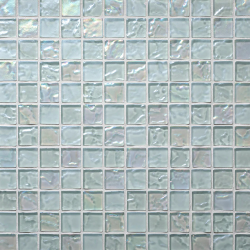 Lava Burning Ice Glass Mosaic - 1" X 1" Straight Set - Lava