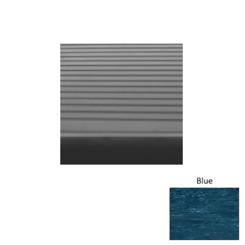 Marbleized Blue Rib Rubber Stair Tread