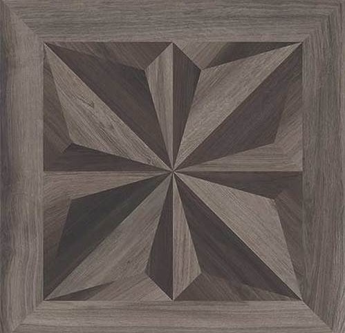 Eluvio Hazel / Umber Cassettone Decor 4 Porcelain Tile - Matte - 24" X 24"