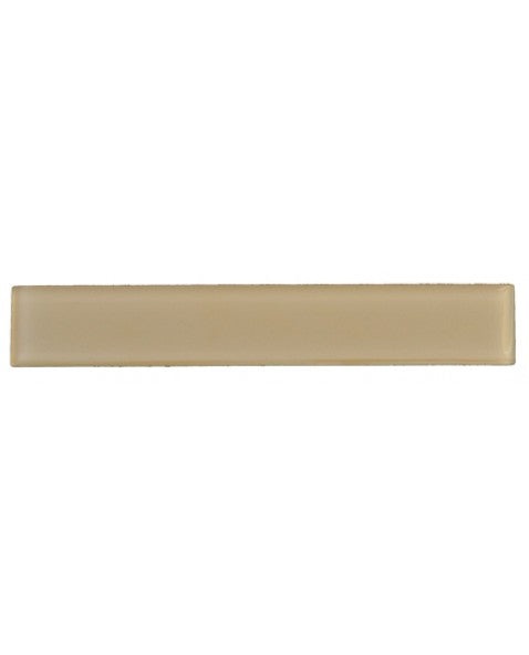 Vetro Solids Warm Beige Glass Tile - Glossy