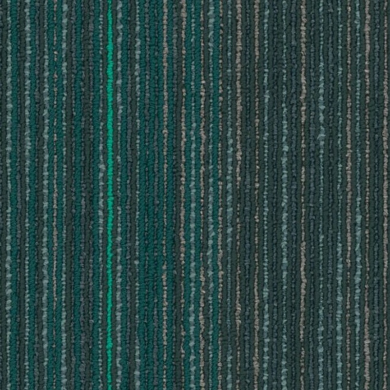 Clearance Sale! The Futurist Stellar Dark Green Nylon Carpet Tile - Pattern - 9" X 36"