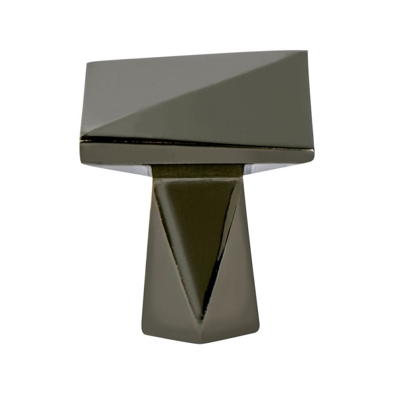 Berenson Swagger Zinc Cabinet Knob - Black Nickel - 1 3/16" Length