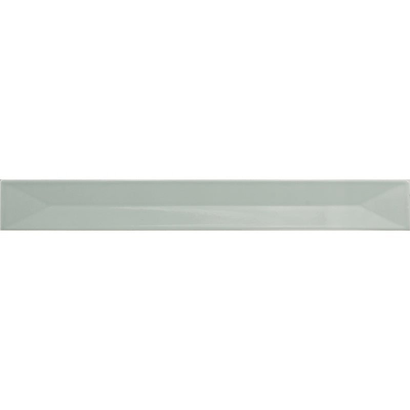 Flatiron Deco Sky Ceramic Tile - Glossy - 2" X 16"