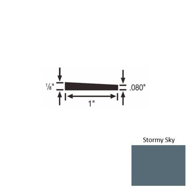 Solid 59 Stormy Sky Rubber Reducer Strip